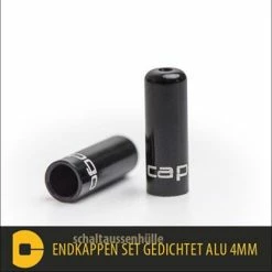 CAPGO 10 Capuchons D'extrémité Scellés De 4mm Pour Le Couvercle De L'interrupteur OL - Noir