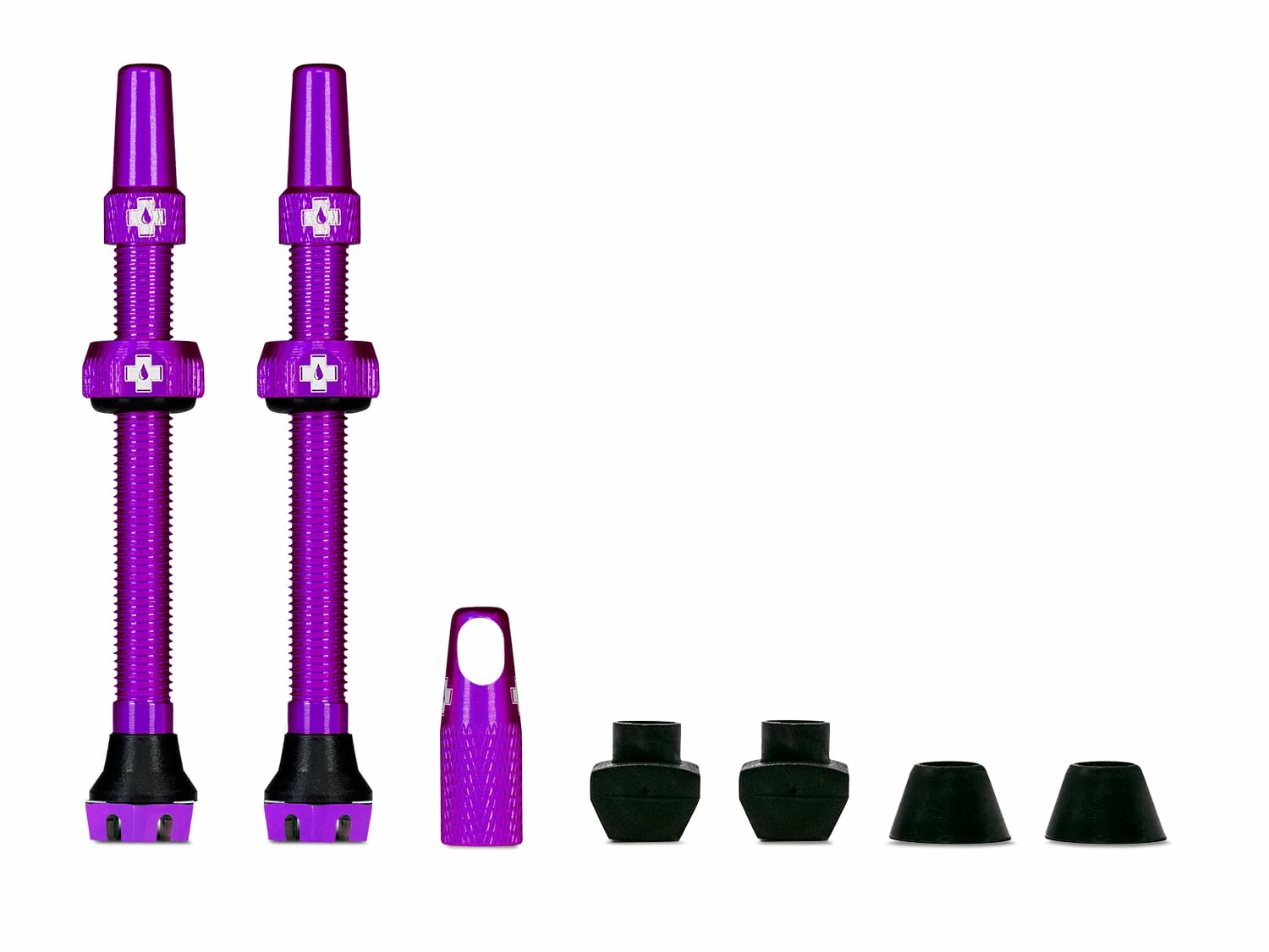 Muc-Off Valves V2 Pour Pneus Tubeless - Violet - MTB & Road 3 Muc-Off Valves V2 Pour Pneus Tubeless - Violet - MTB & Road