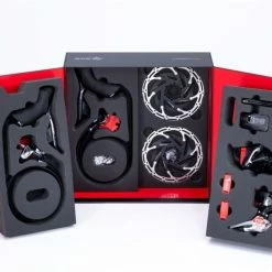 SRAM Kit RED ETap AXS 2 Vitesses, Sans Manivelle, Hydr., 6-Bolt Flat Mount, 2-Piece Incl. Disques De Frein 160mm -Magura Soldes SRAMKitREDeTapAXS2 fach ohneKurbel hydr 6 Boltflatmount 2 Pieceinkl 160mmBrems 2