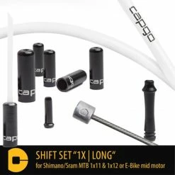 CAPGO Kit De Changement De Vitesse Pour Shimano/Sram MTB 1x11/1x12 Ou E-bike Mid-motor - Blanc