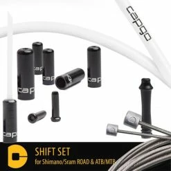 CAPGO Kit De Changement De Vitesse OL Pour Shimano/Sram ROAD & ATB/MTB - Blanc