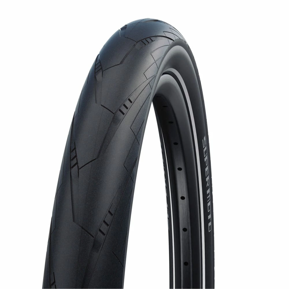 Schwalbe Pneu Super Moto - 28x2.40 Pouces - Addix Performance - Black-Reflex 3 Schwalbe Pneu Super Moto - 28x2.40 Pouces - Addix Performance - Black-Reflex