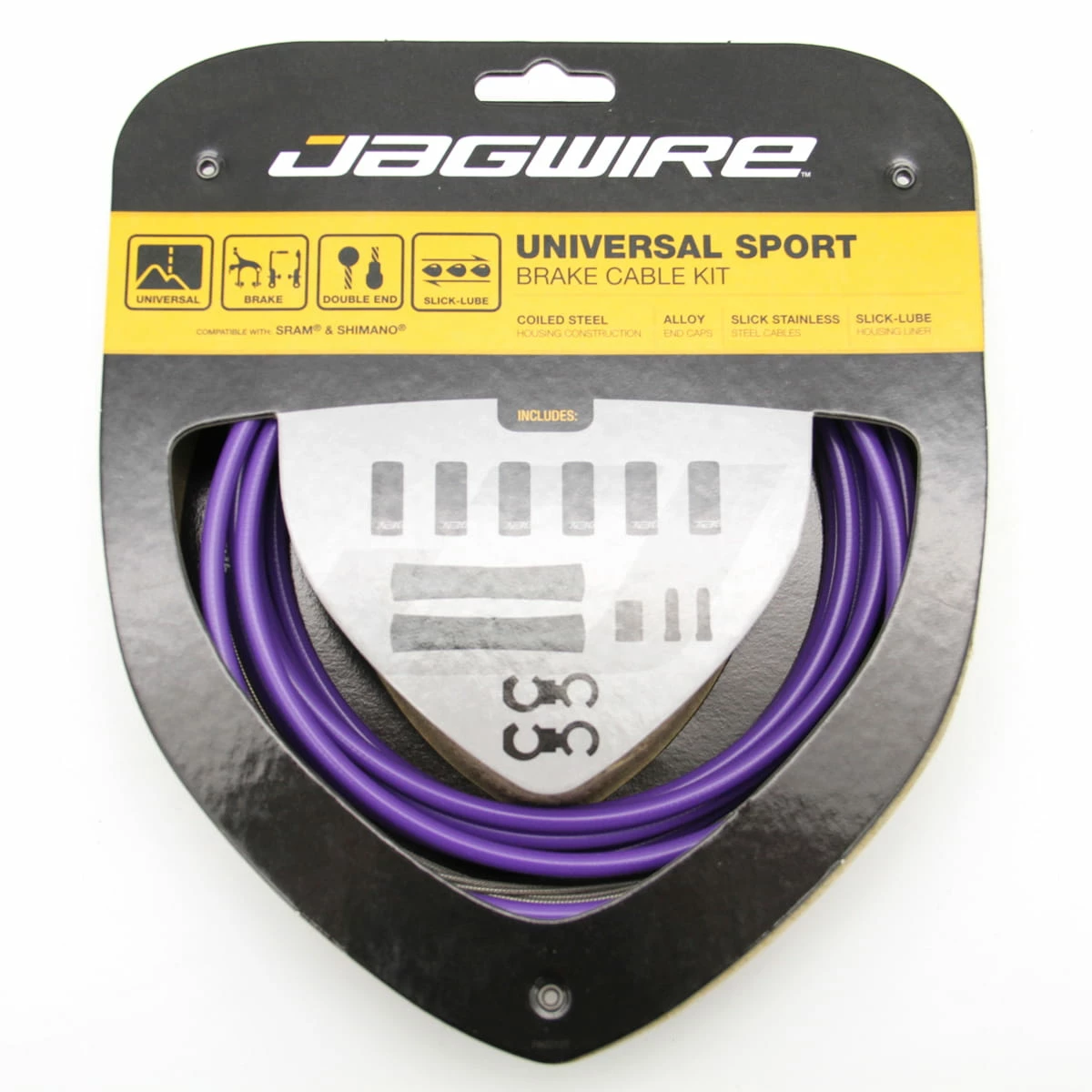 JAGWIRE Jeu De Câbles De Frein Universal Sport - Purple 3 JAGWIRE Jeu De Câbles De Frein Universal Sport - Purple