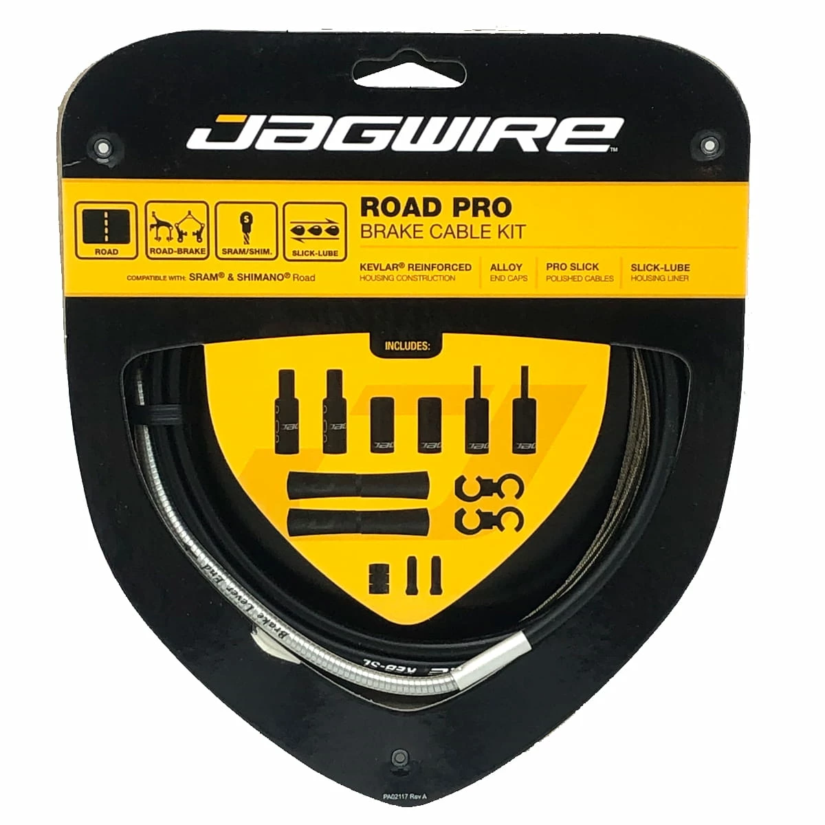 JAGWIRE Jeu De Câbles De Frein Road Pro Brake - Noir 3 JAGWIRE Jeu De Câbles De Frein Road Pro Brake - Noir