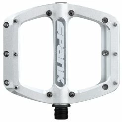 SPANK Pédale Plate Spoon Reboot - Raw Silver