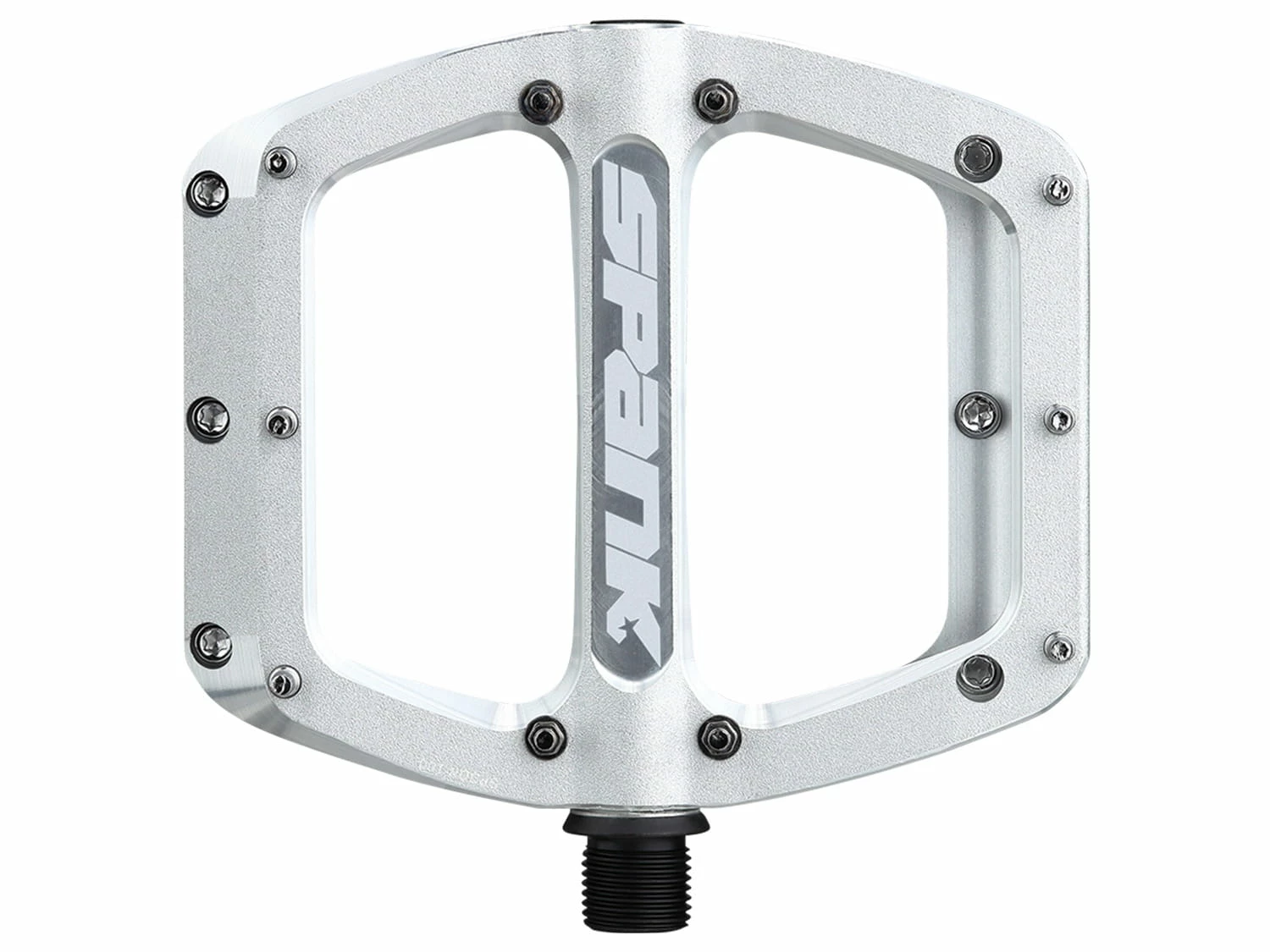 SPANK Pédale Plate Spoon Reboot - Raw Silver 3 SPANK Pédale Plate Spoon Reboot - Raw Silver