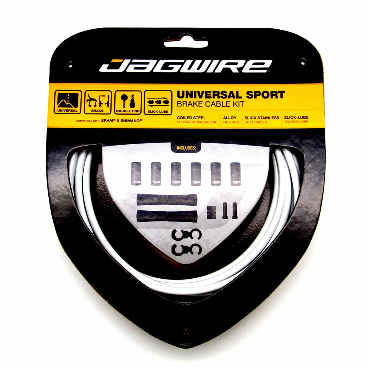 JAGWIRE Jeu De Câbles De Frein Universal Sport - Blanc 3 JAGWIRE Jeu De Câbles De Frein Universal Sport - Blanc